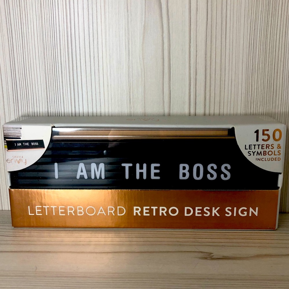 Office Envy Letterboard Retro Desk Sign (Medium)